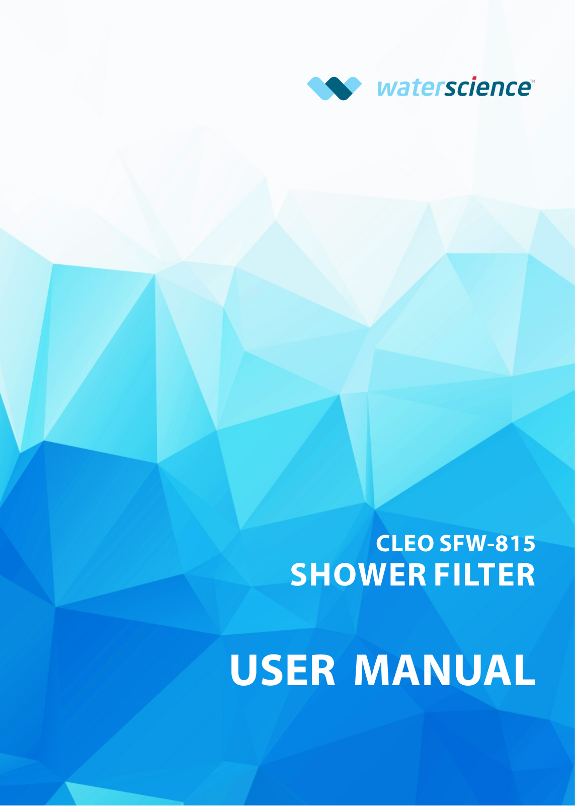 Waterscience SFW-815 User Manual