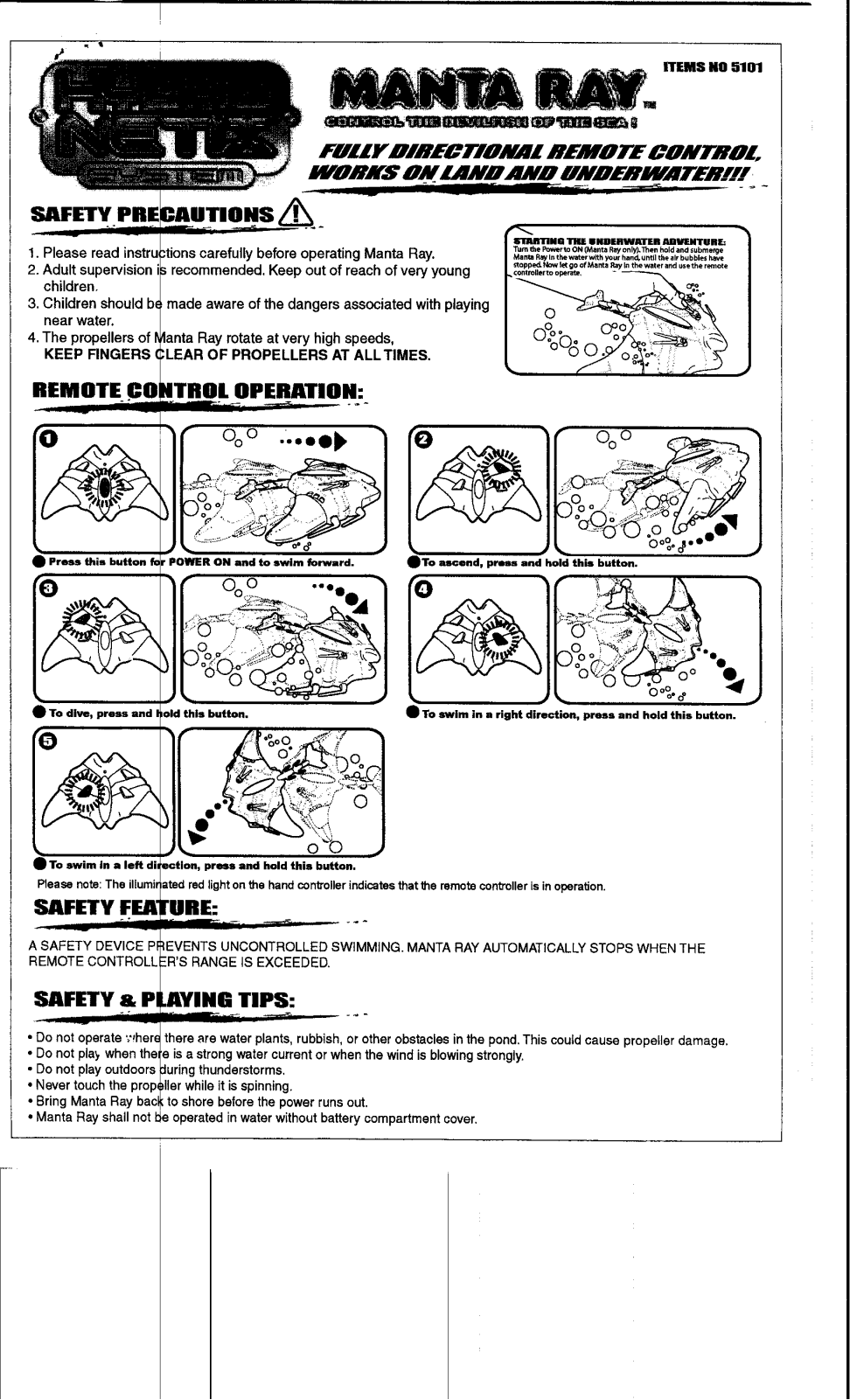 WowWee Group 5101, 5101A Users Manual