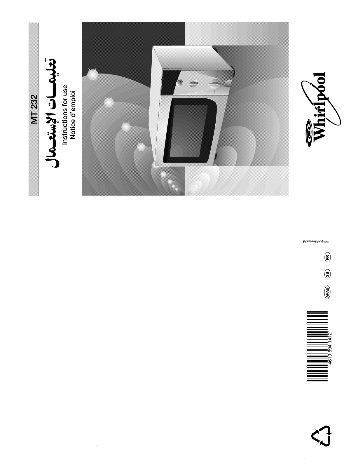 Whirlpool MT 232 User Manual