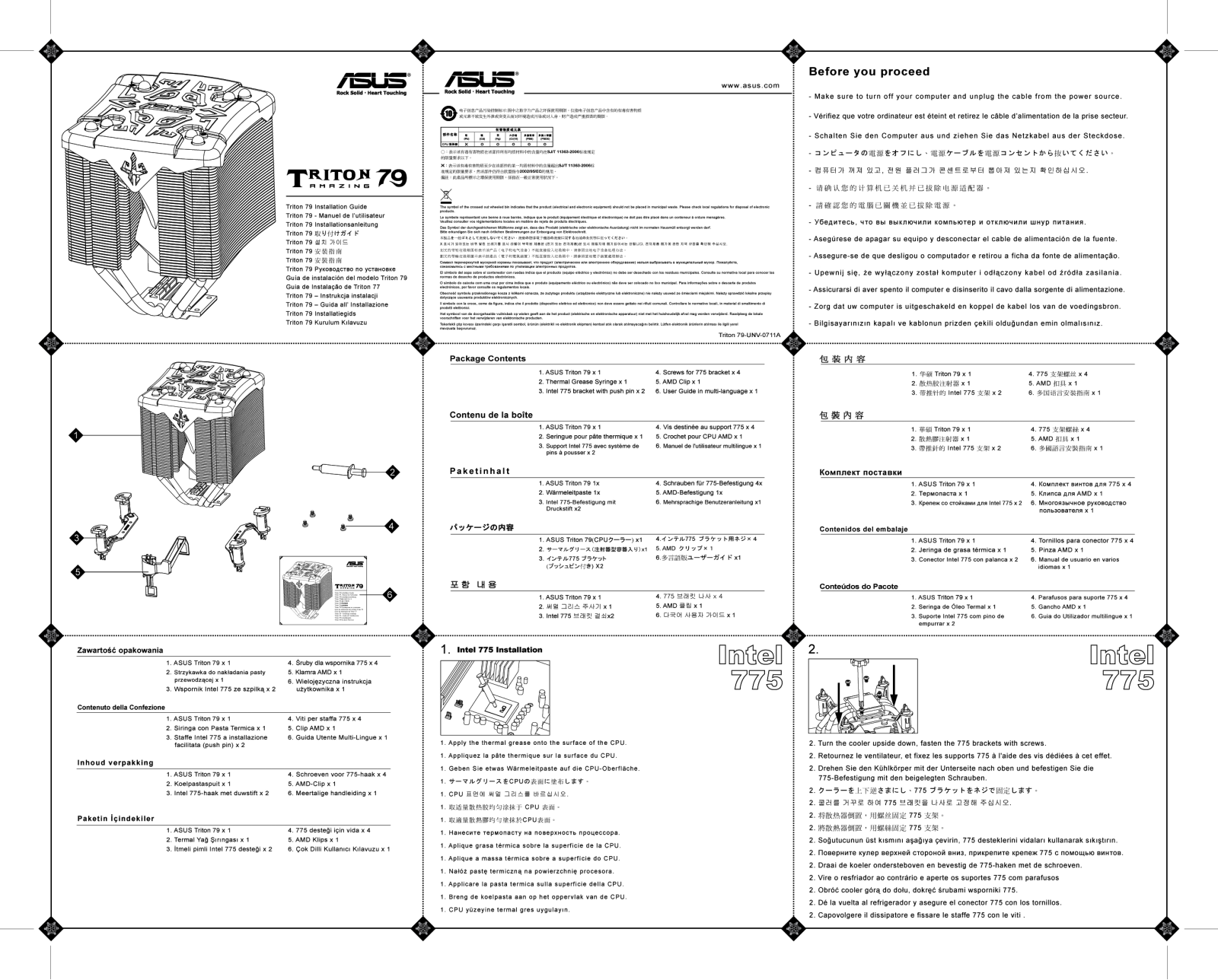 ASUS TRITON 79 Installation Guide