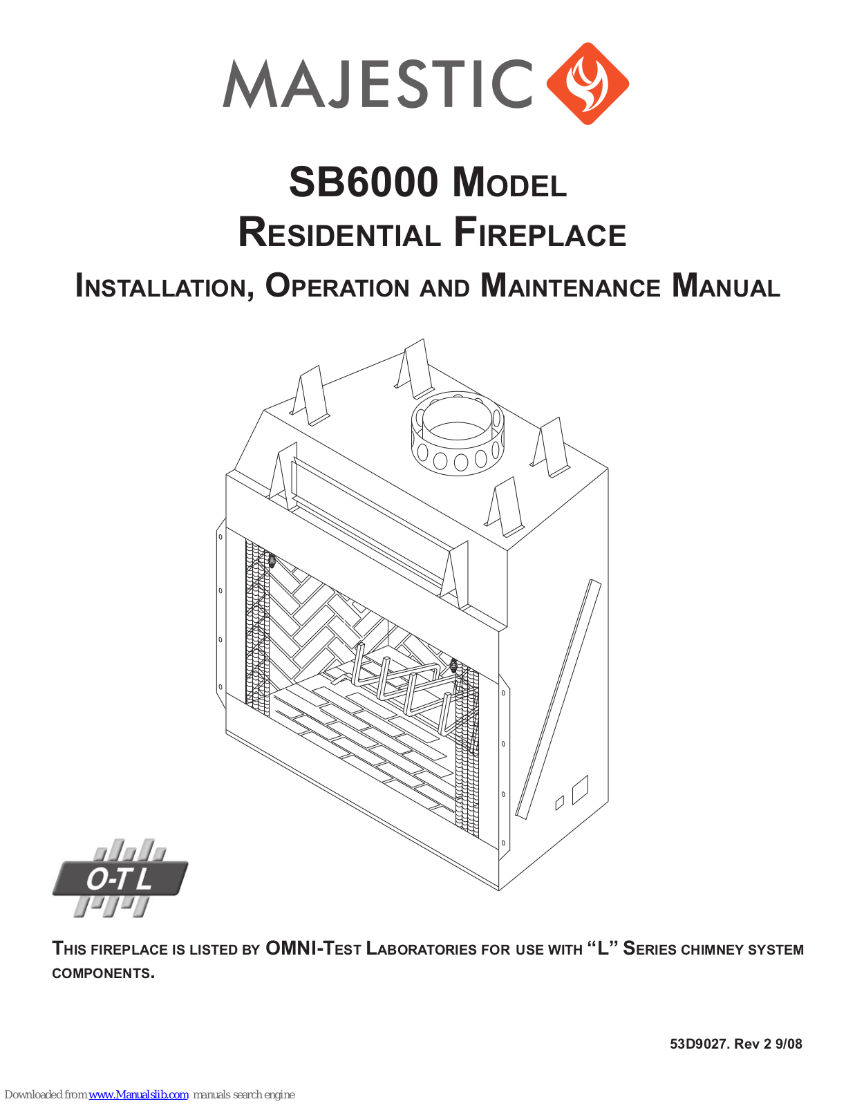 Majestic SB6000 Installation, Operation And Maintanance Manual - ManualMachine.com