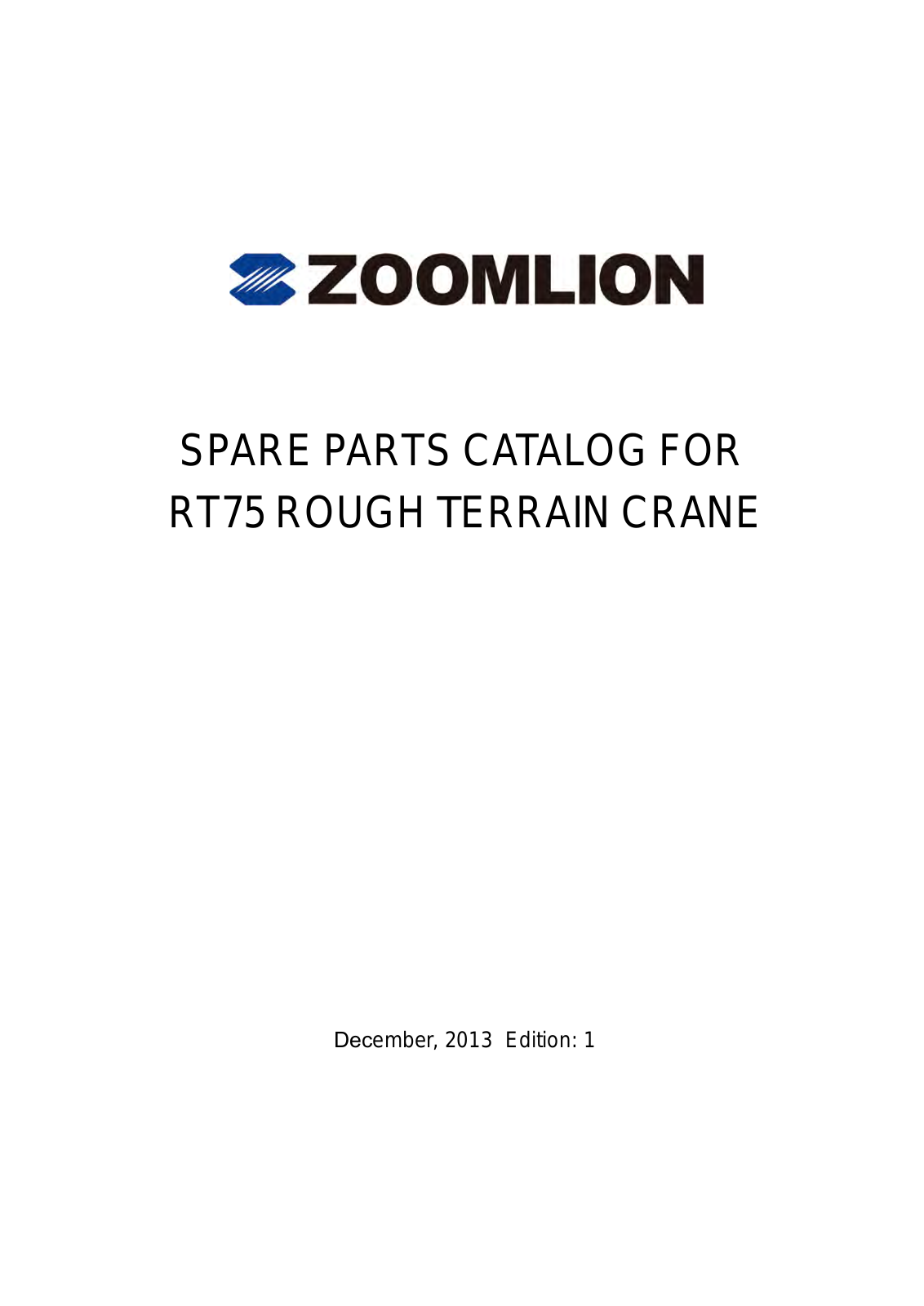 Zoomlion RT75 Service Manual