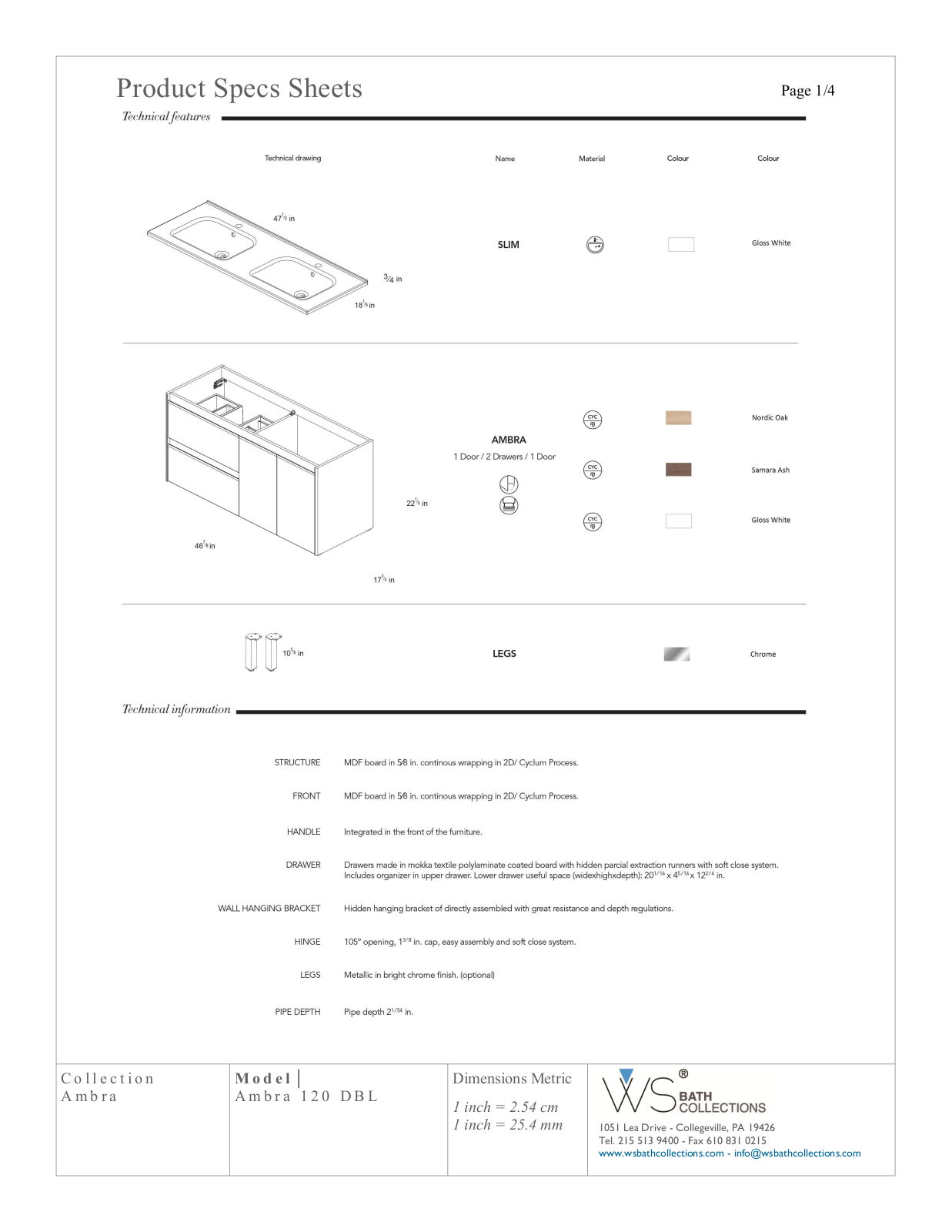 WS Bath Collections XBYZ1007 Specifications - ManualMachine.com