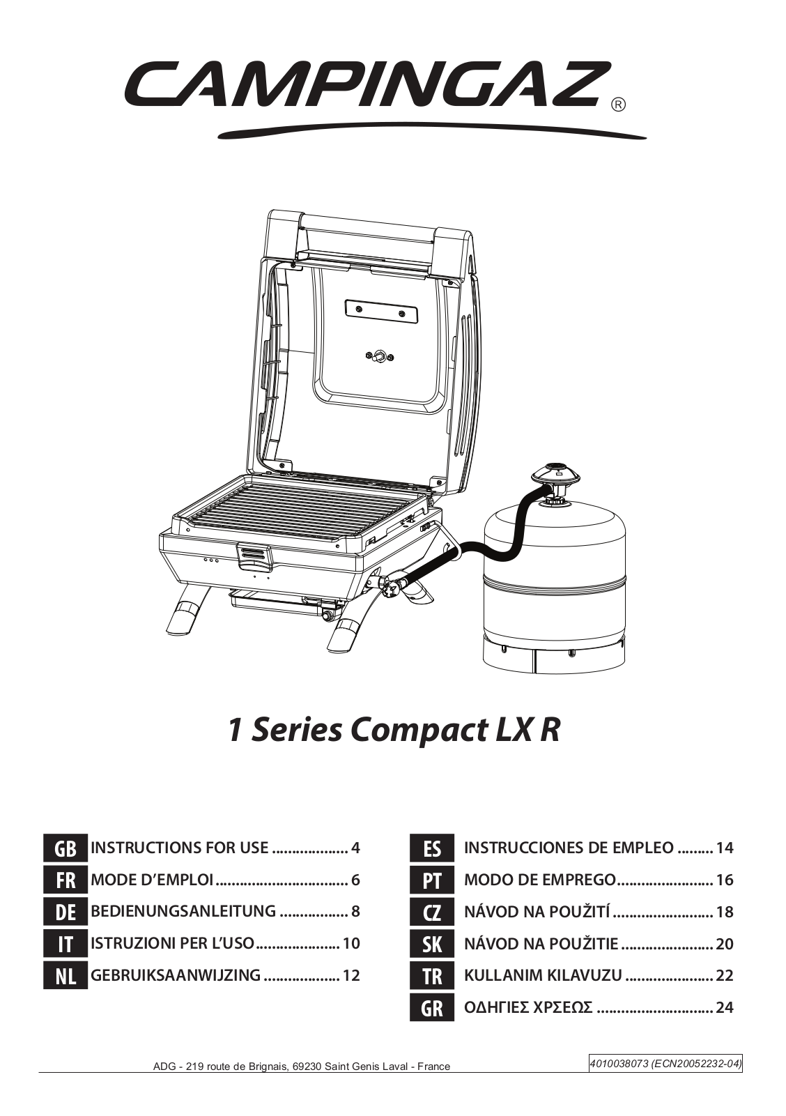 Campingaz 1 Compact EX CV User Manual