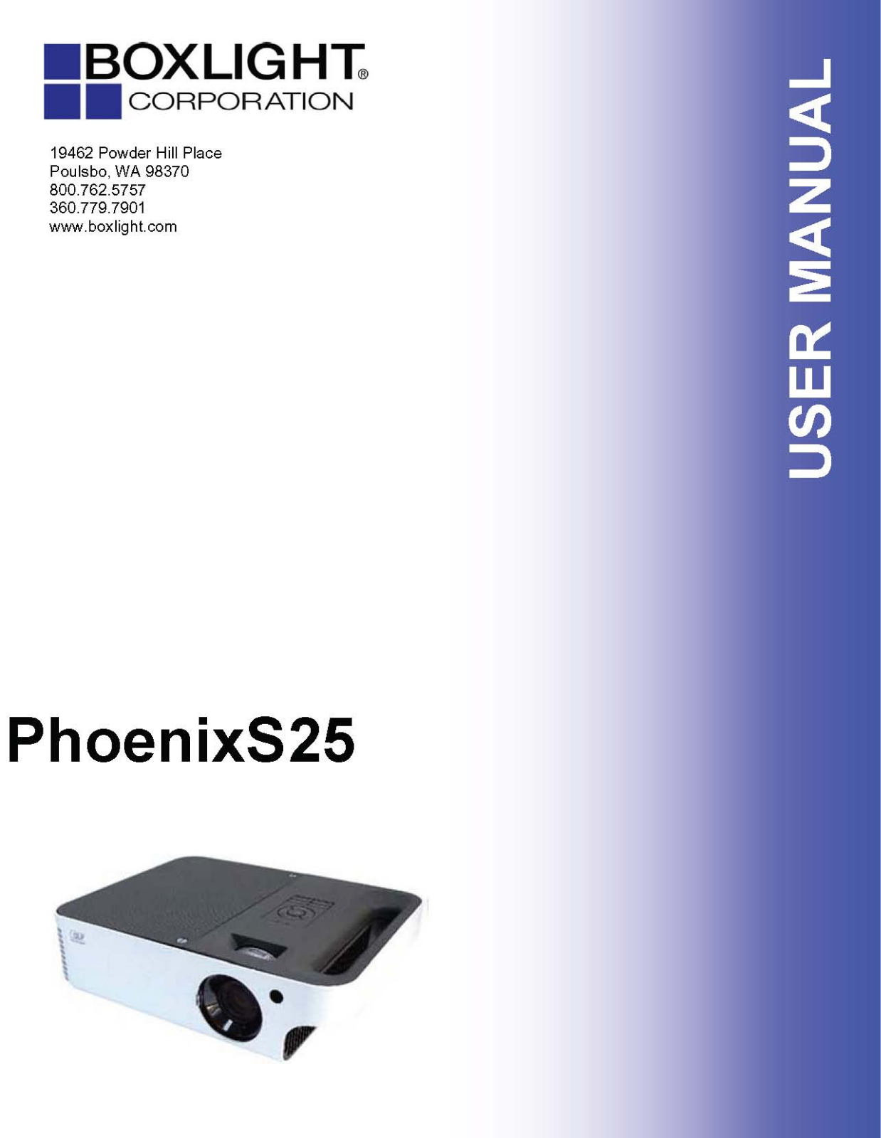 Boxlight S25 User Manual