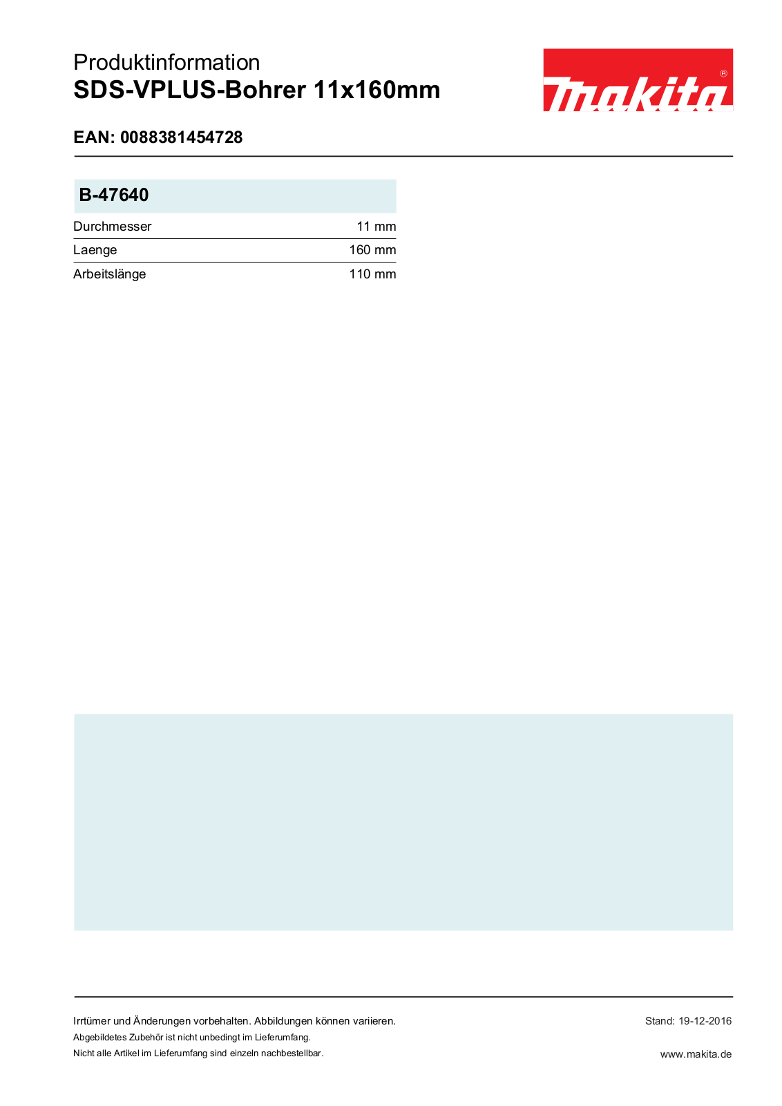 Makita B-47640 Service Manual