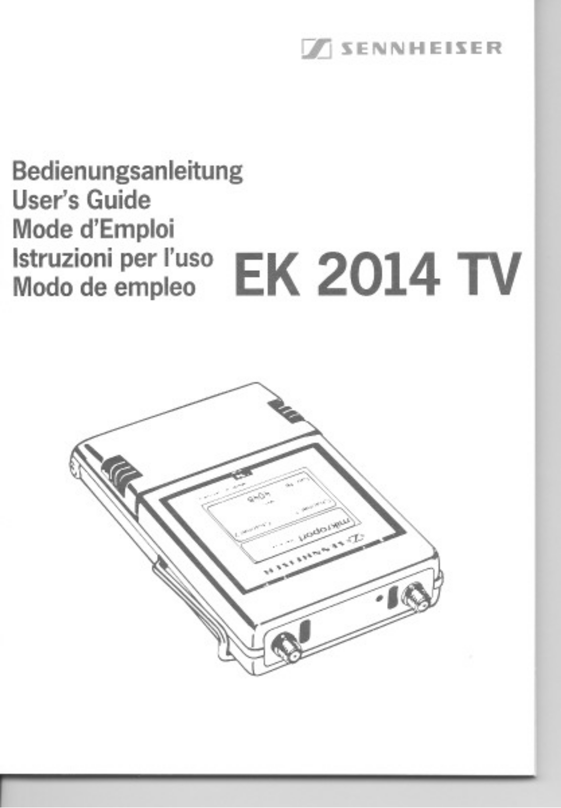 Sennheiser EK 2014 TV User Manual