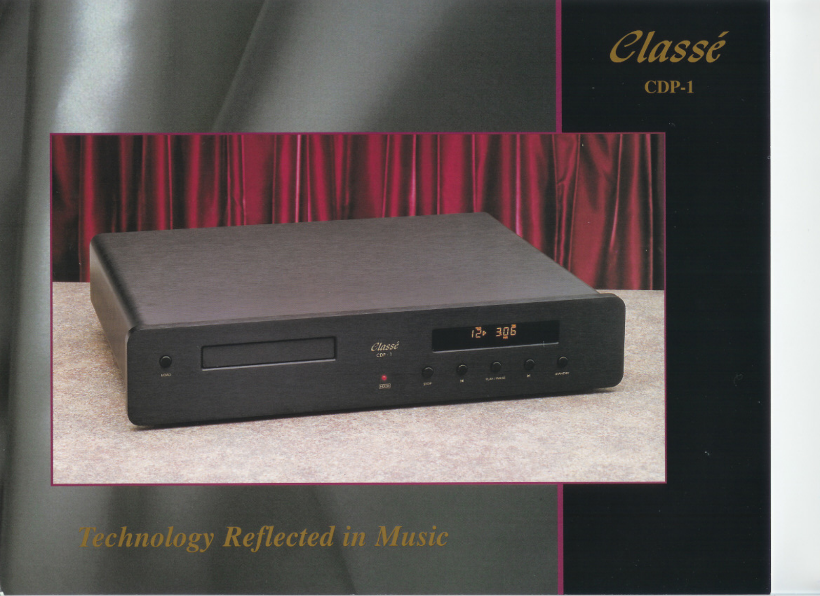 Classe Audio CDP-1 Brochure