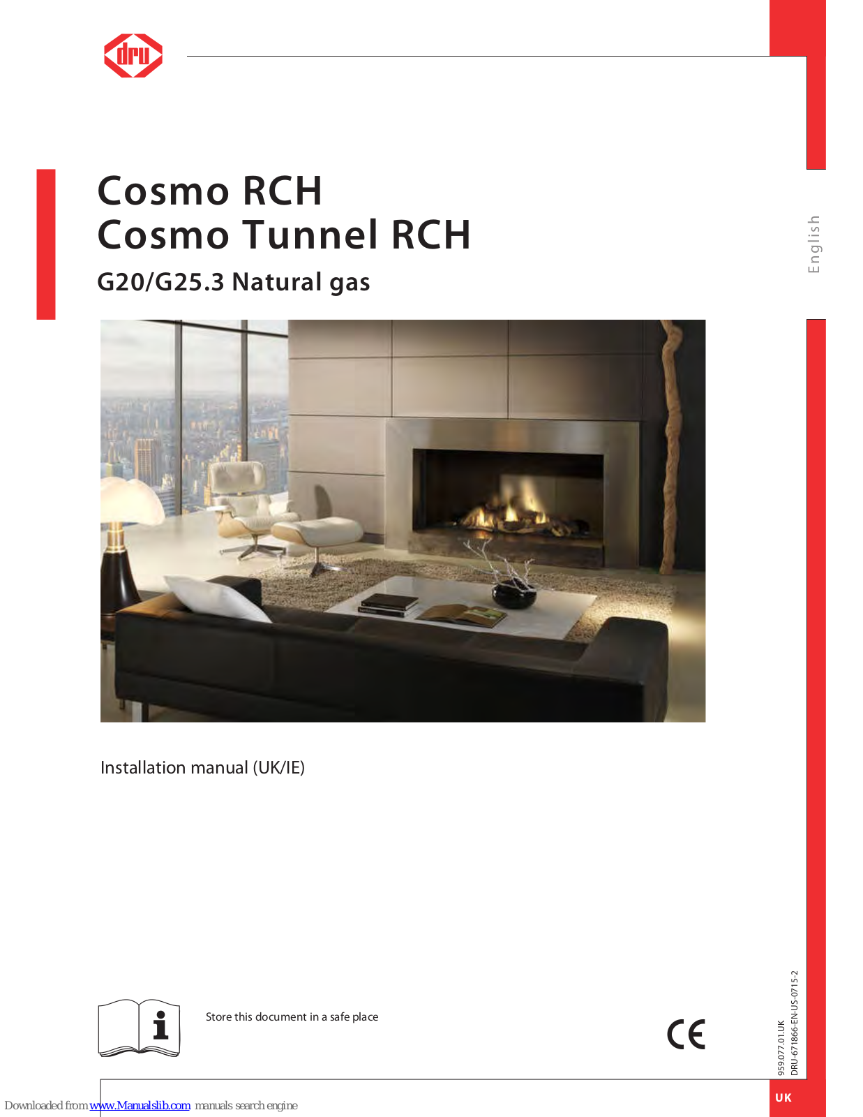 Dru Cosmo RCH, Cosmo Tunnel RCH, Excellence 70 Installation Manual