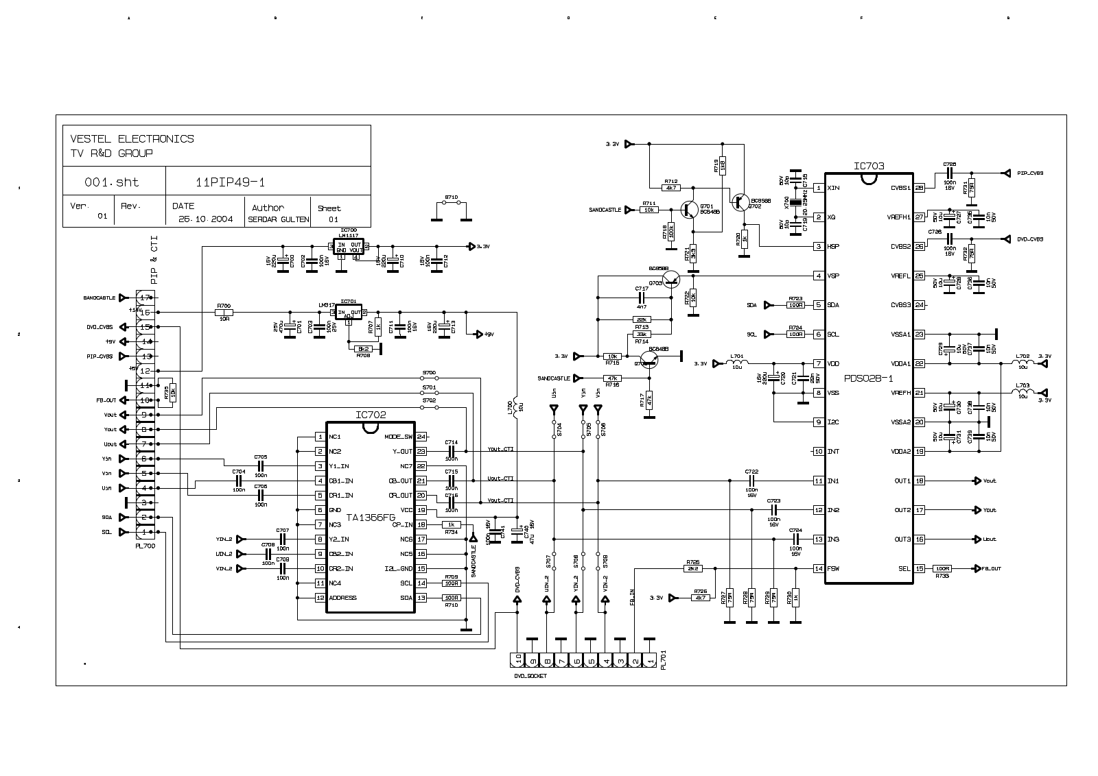 Vestel 11PIP49-1 schematic