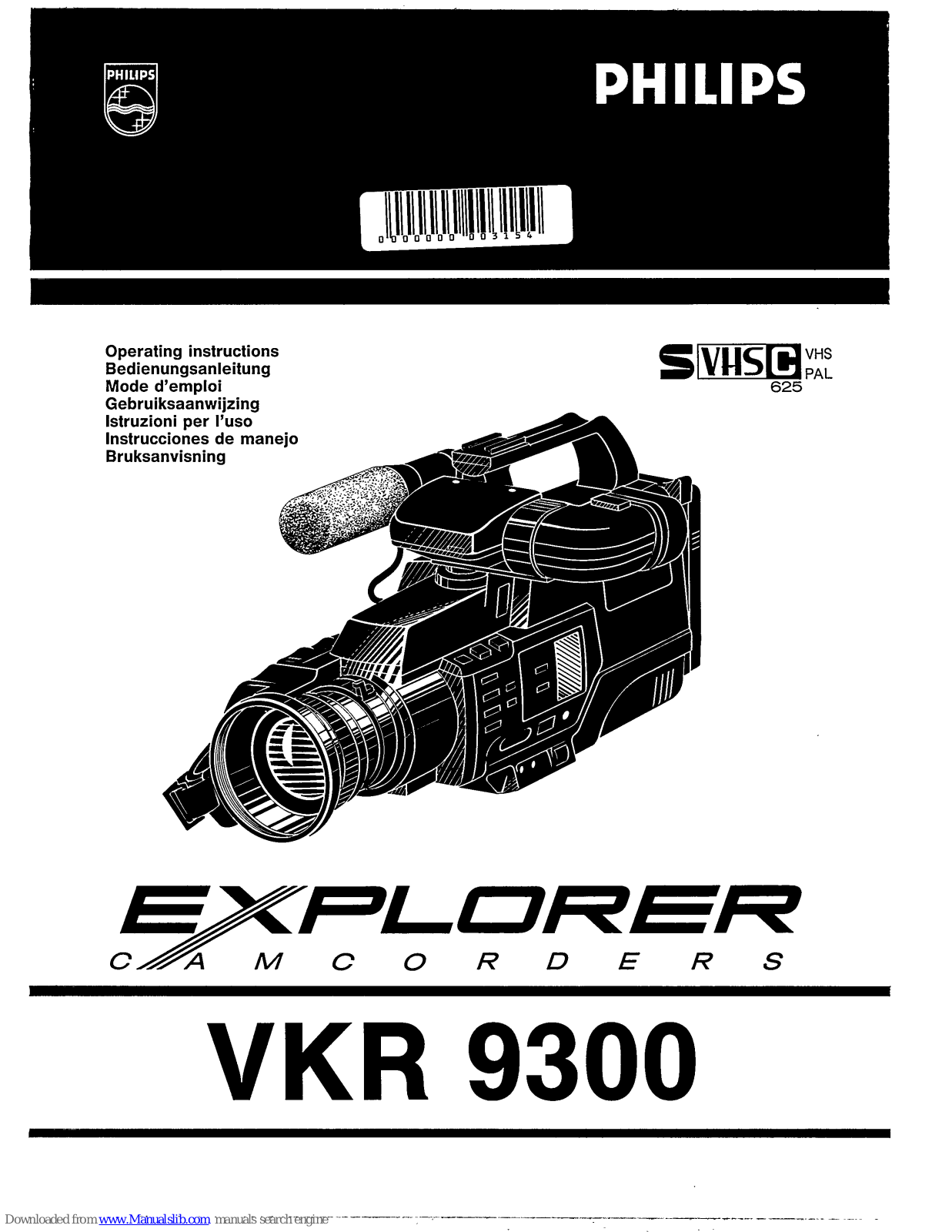 Philips WKR 9300, Explorer VKR 9300 User Manual - ManualMachine.com