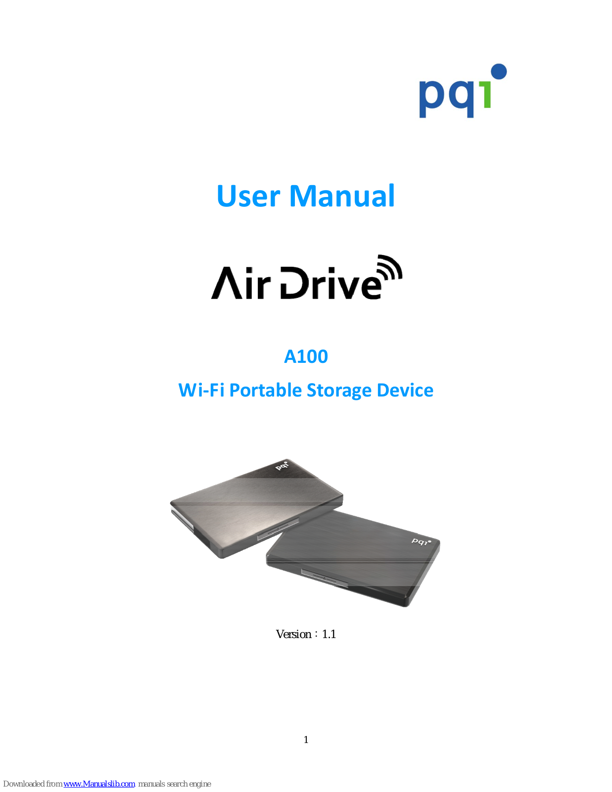 PQI A100 User Manual