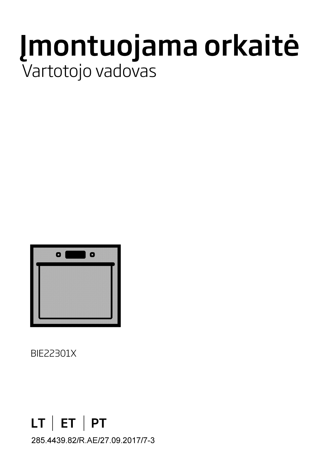 Beko BIE22301X User manual