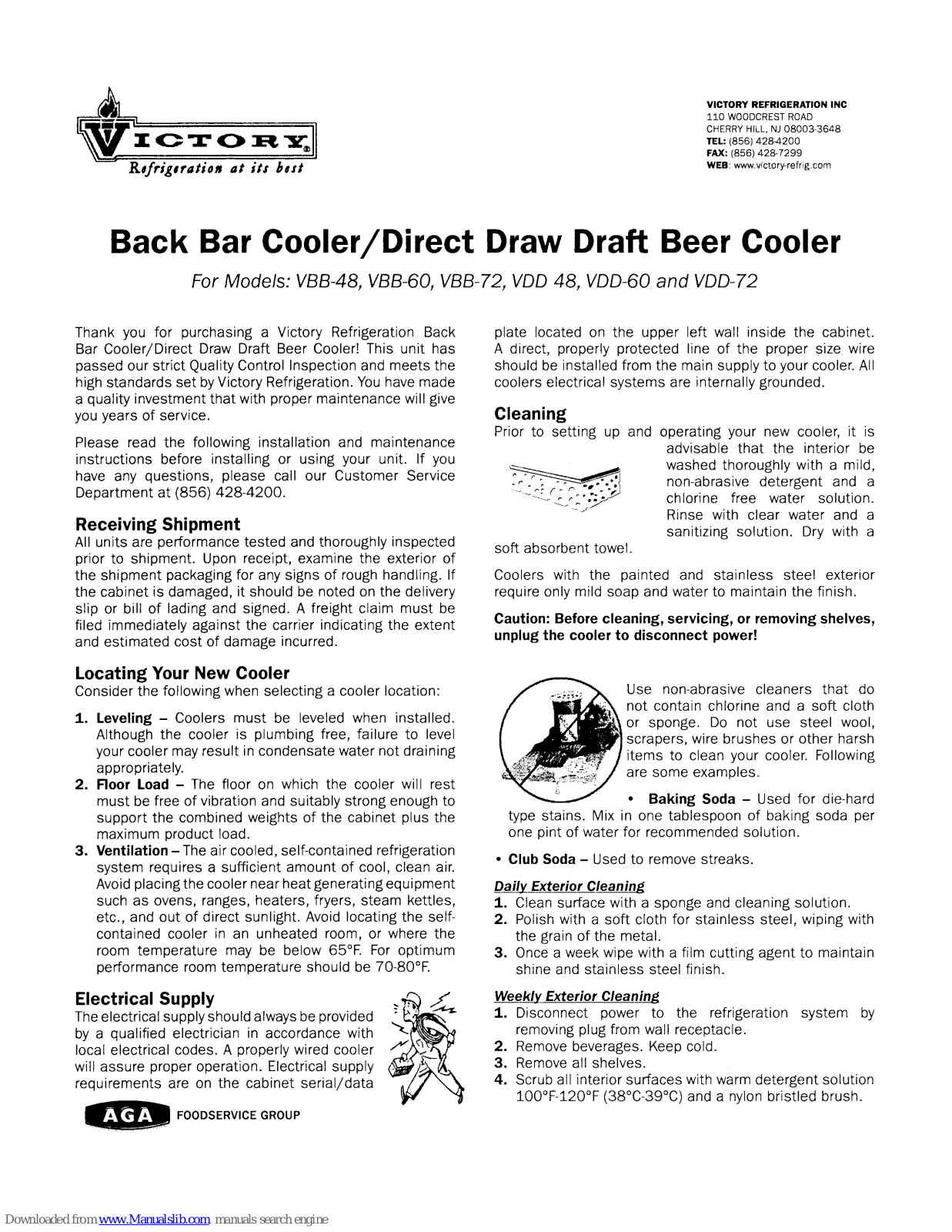 Victory VBB-48, VDD-60, VBB-60, VDD-72, VDD48 User Manual - ManualMachine.com