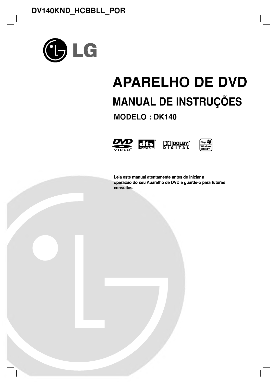 Lg DK140 User Manual