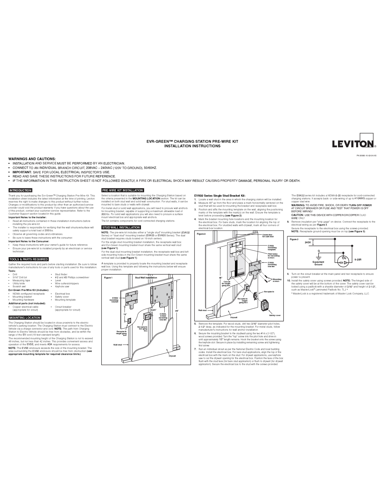 Leviton EVK02-M Installation Manual - ManualMachine.com