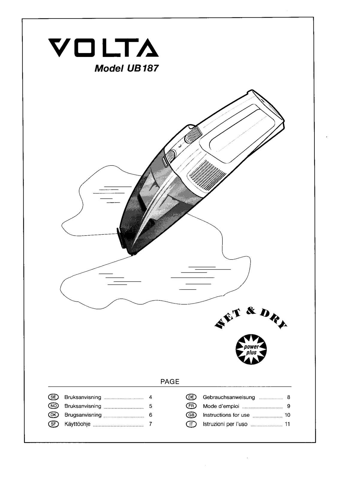 AEG UB187 User Manual