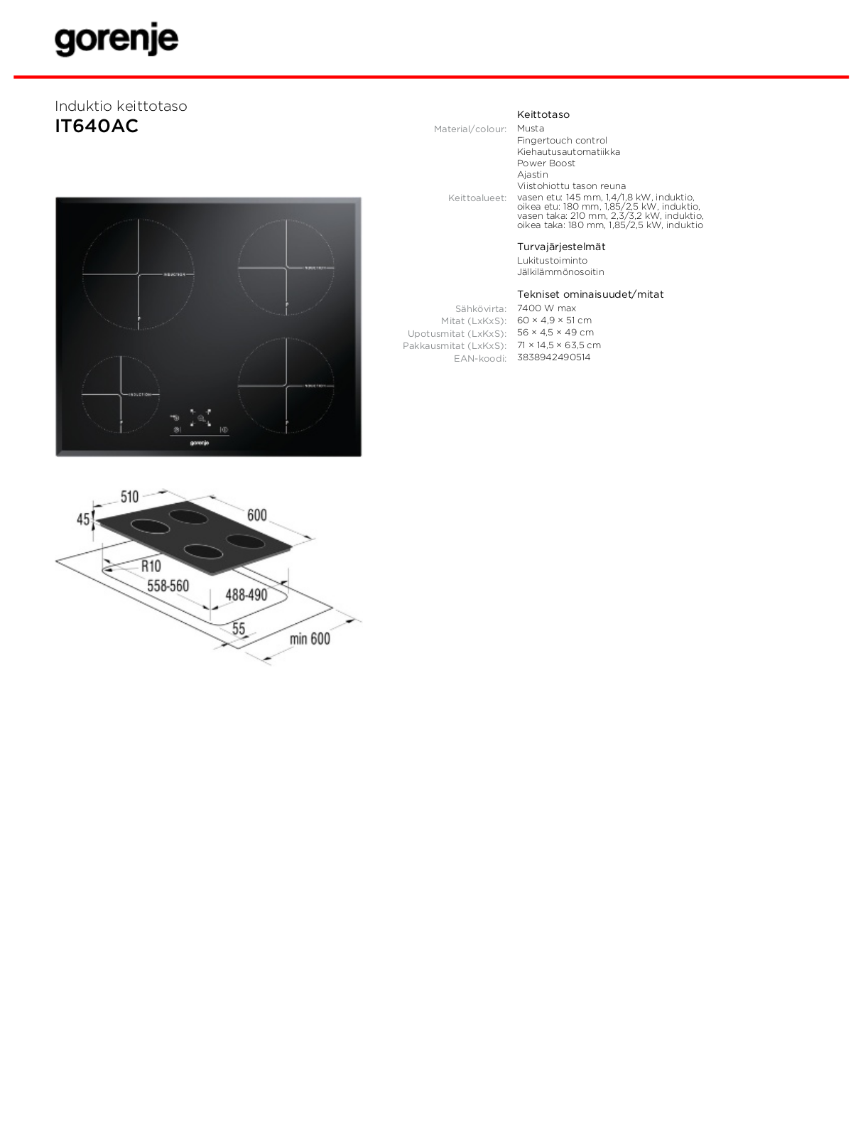 Gorenje IT640AC BROCHURE