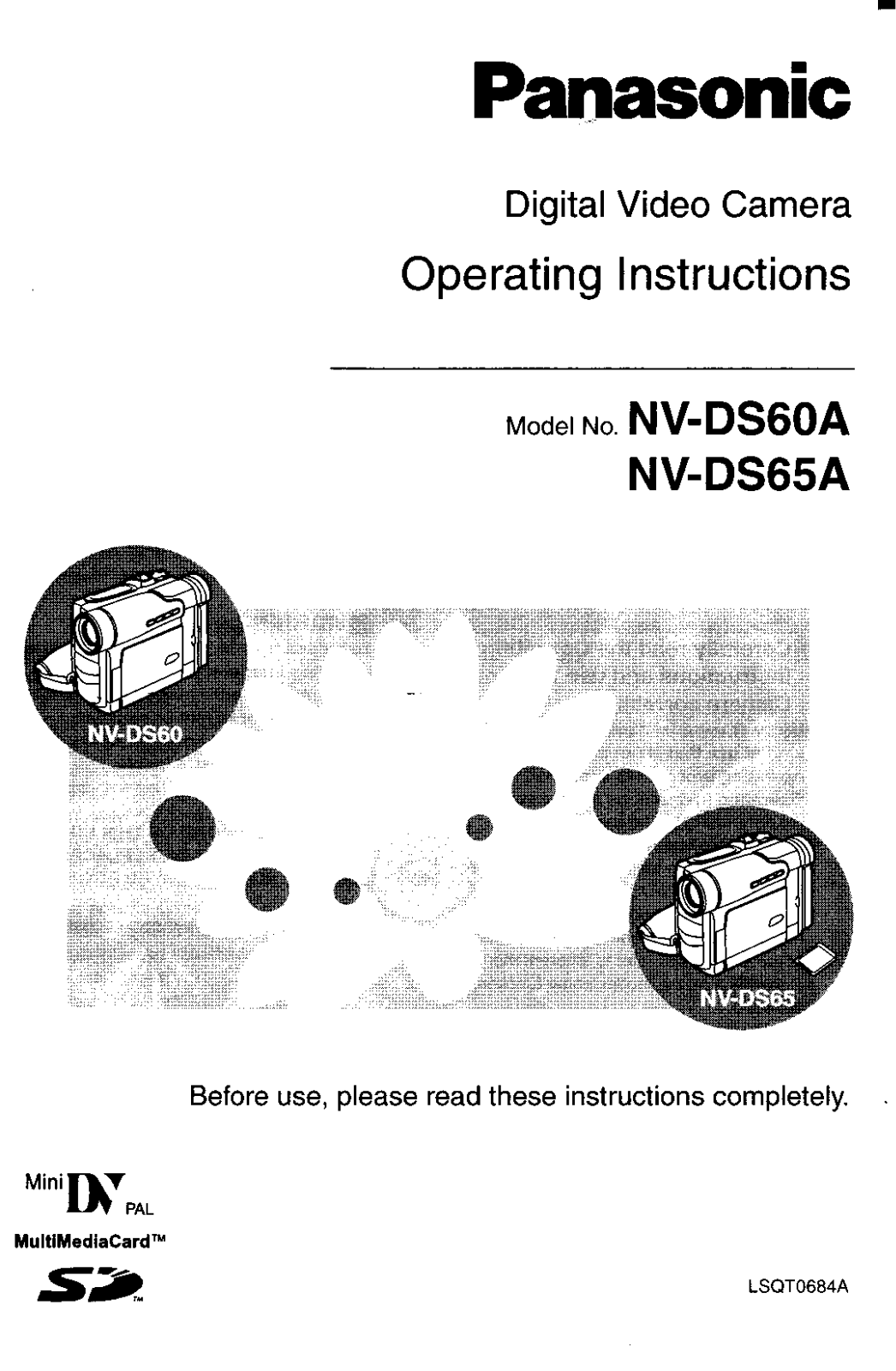 Panasonic NV-DS60A User Manual