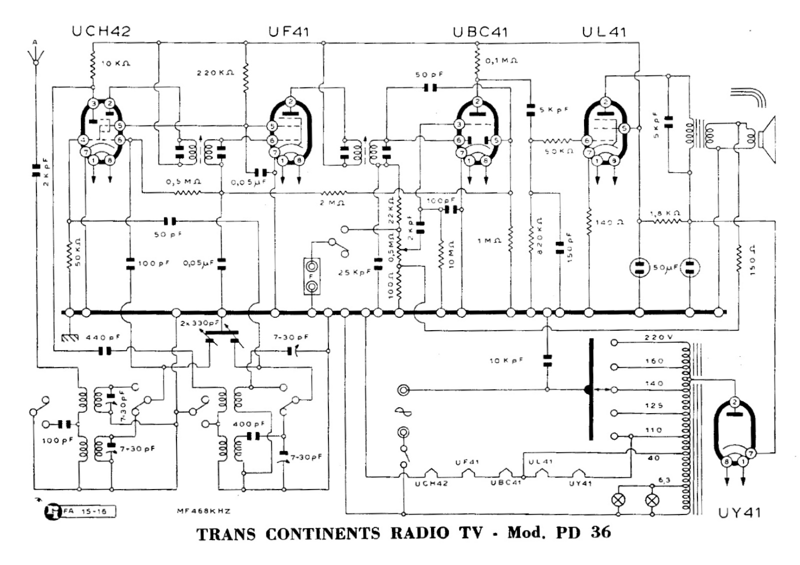 Trans Continents Radio pd36 schematic - ManualMachine.com
