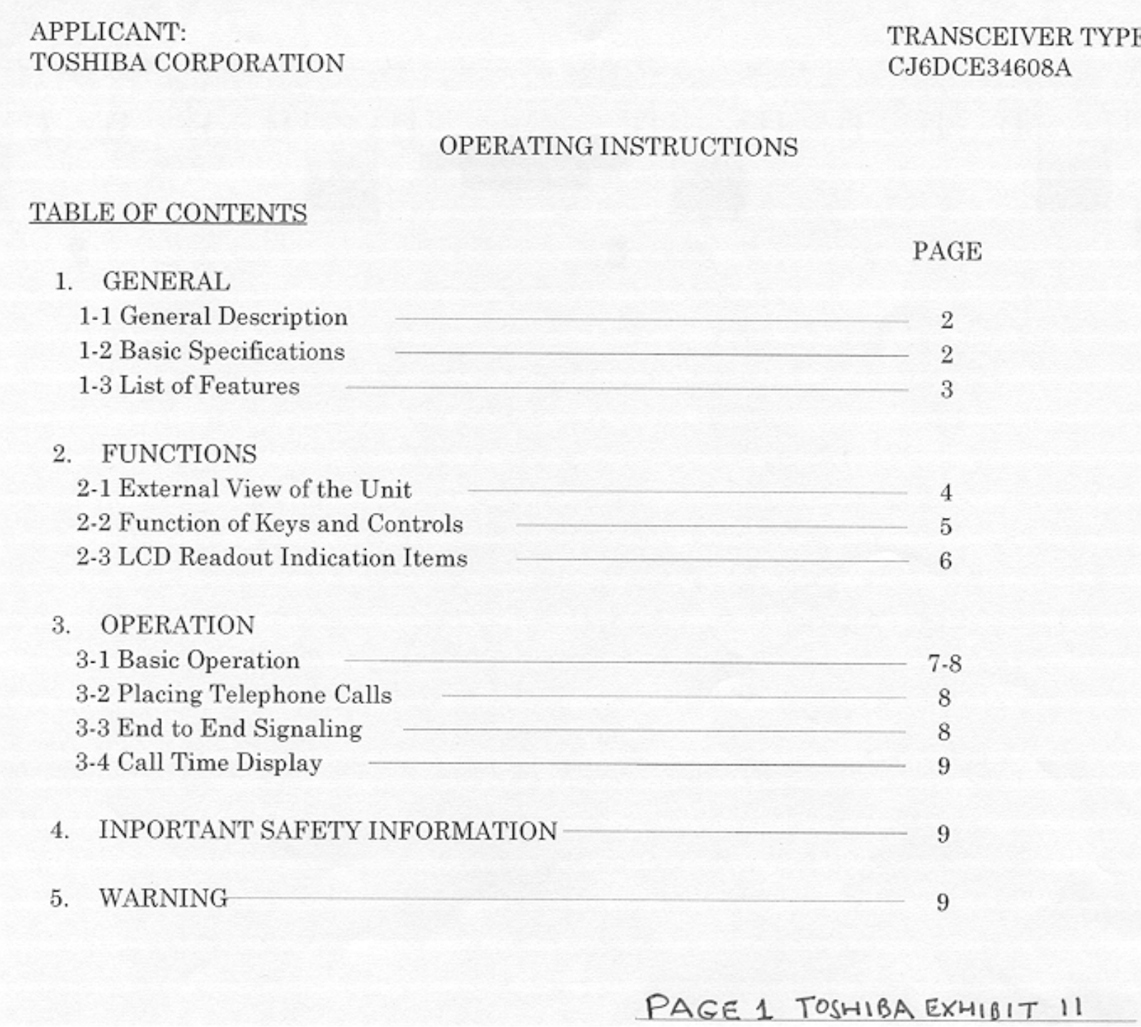 Dynabook DCE34608A User Manual