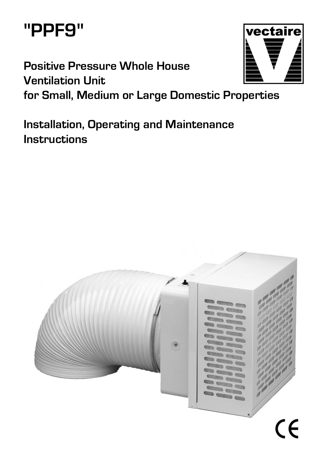 Vectaire PPF9 Installation, Operating And Maintenance Instructions - ManualMachine.com