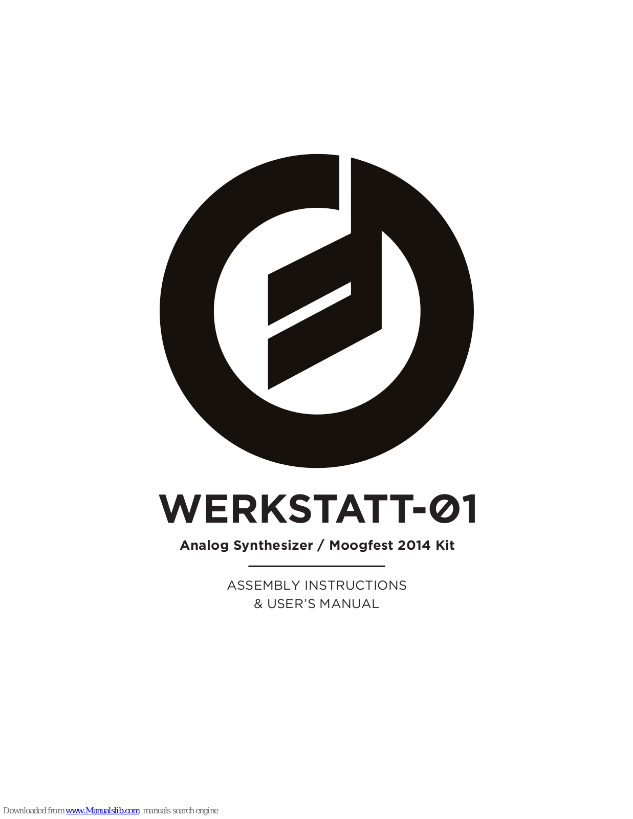 Moog WERKSTAYY-01, WERKSTATT-01 User Manual