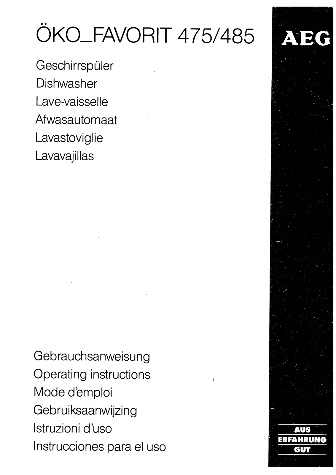 Aeg-electrolux FAV485W 10AMP, FAV485W User Manual