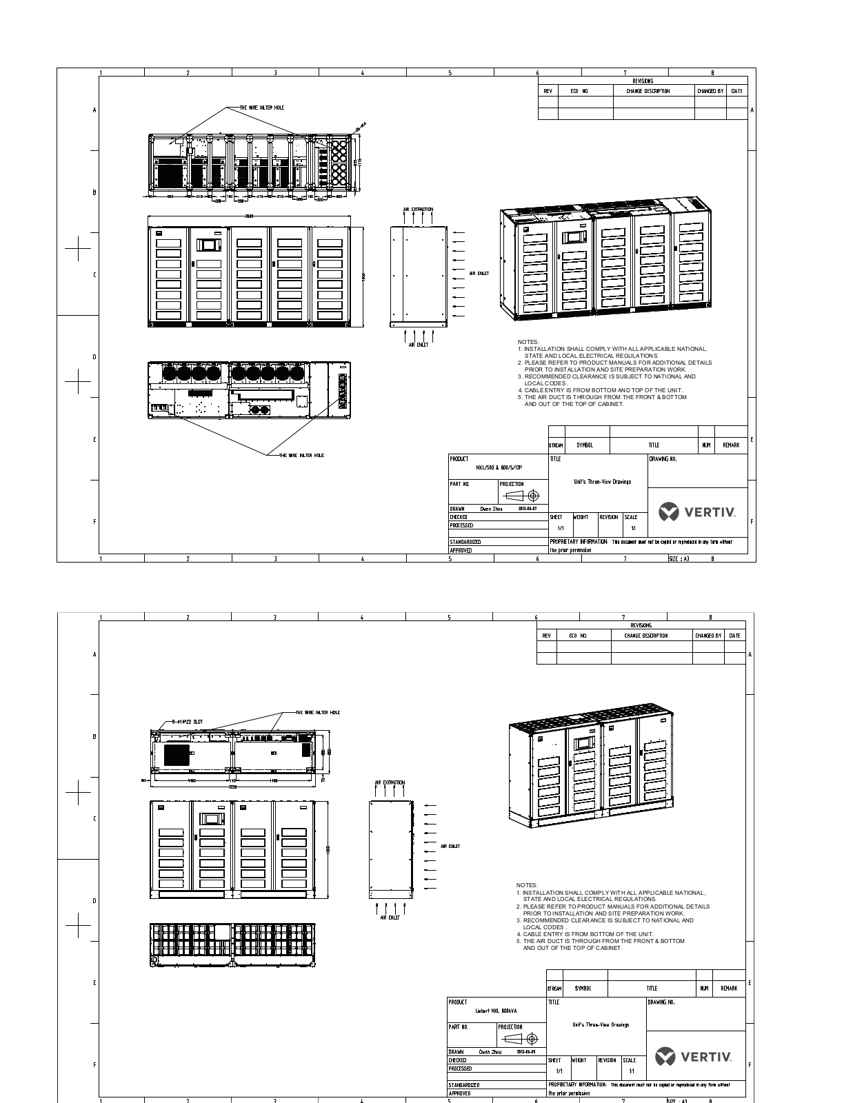 Vertiv Leibert NXL Schematics