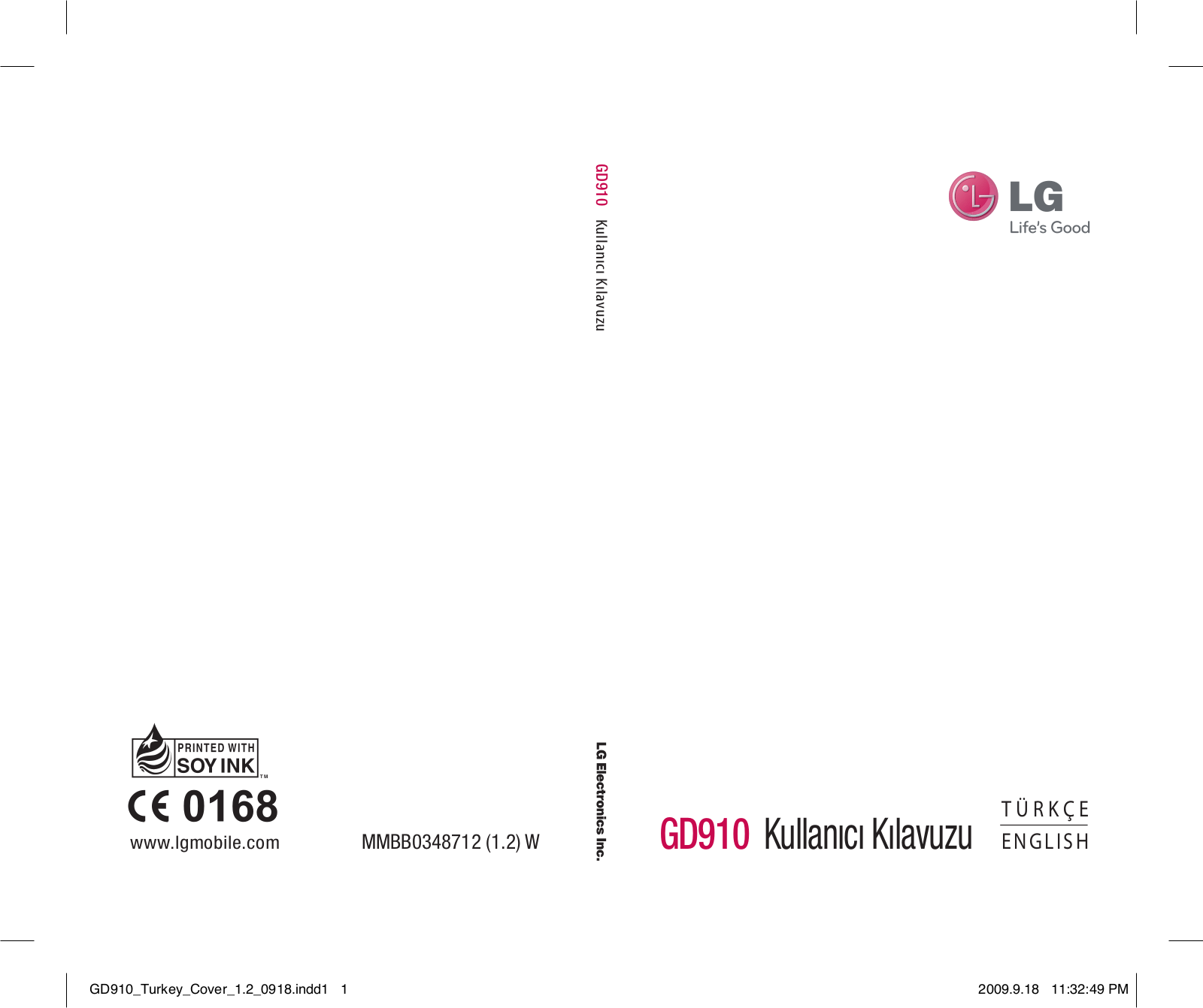 LG GD910 Owner’s Manual