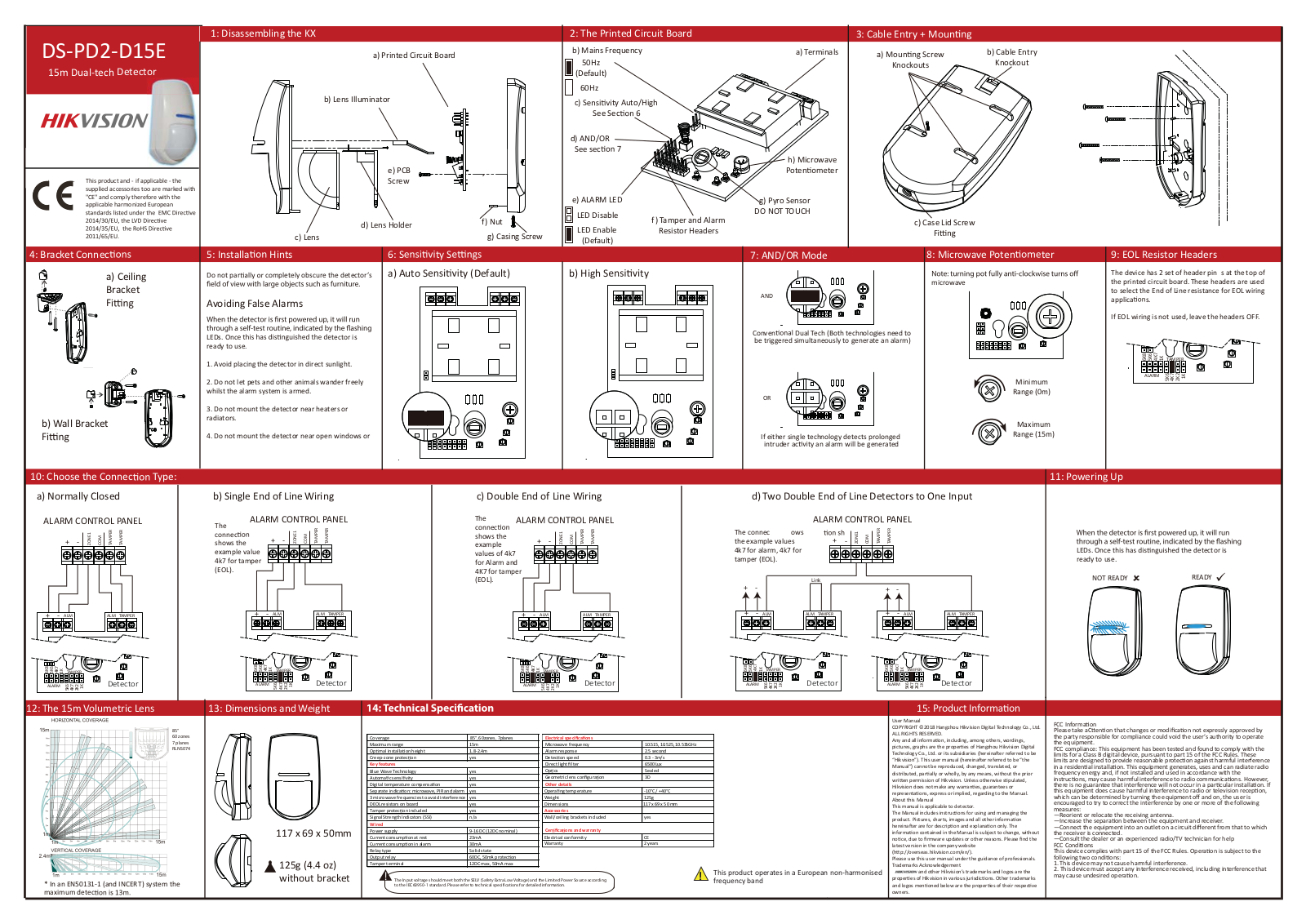 Hikvision DS-PD2-D15E User Manual