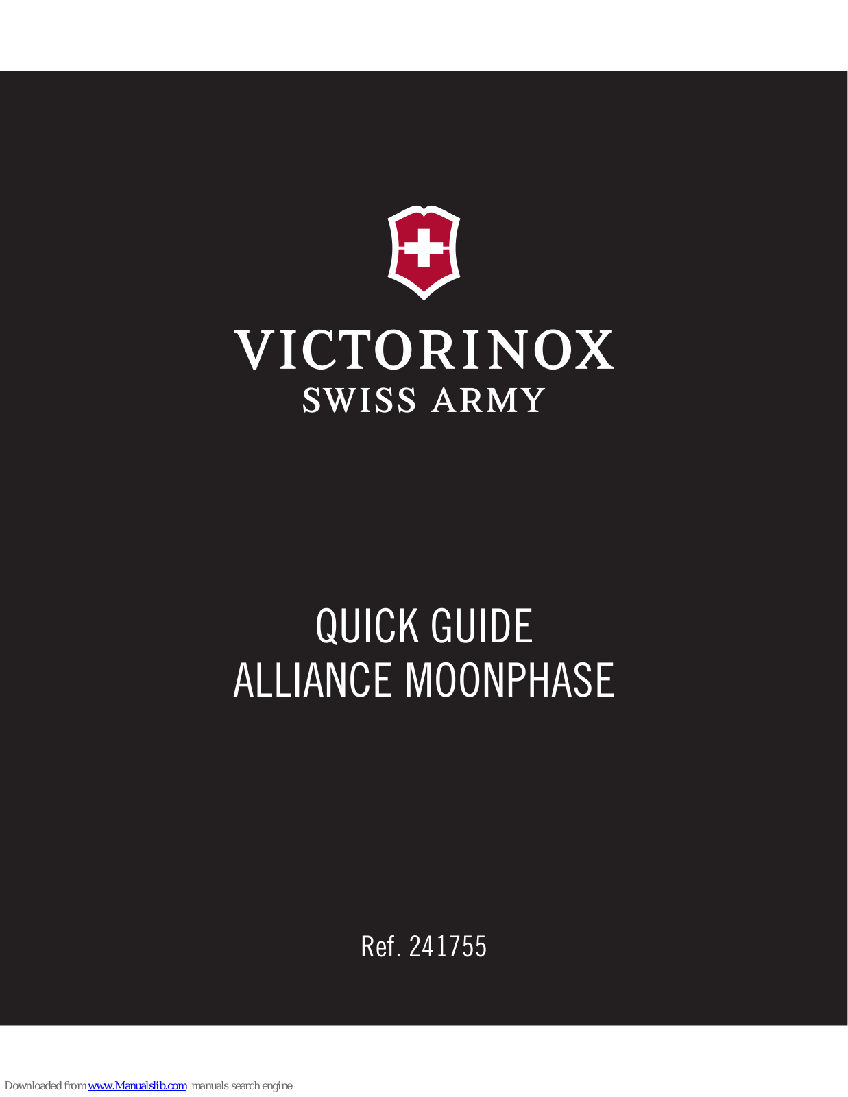 Victorinox ALLIANCE MOONPHASE Quick Manual