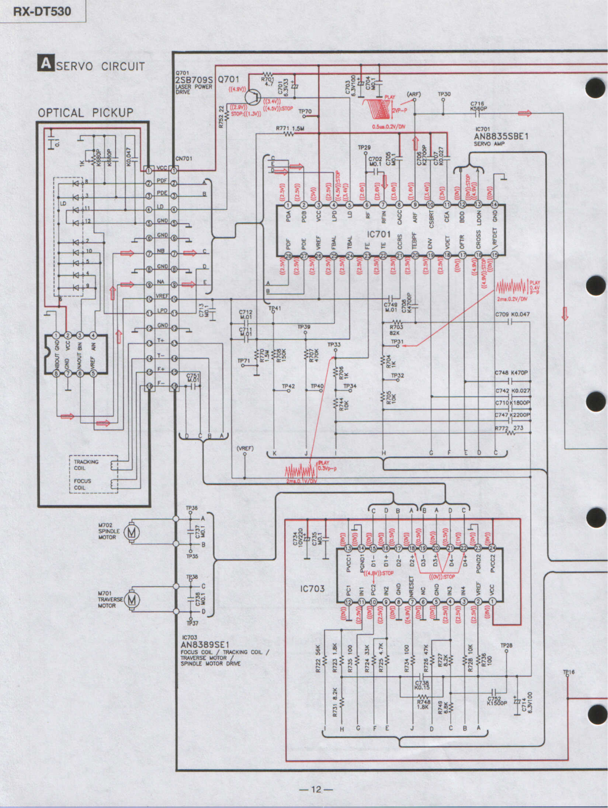 Panasonic RXDT-530 Schematic