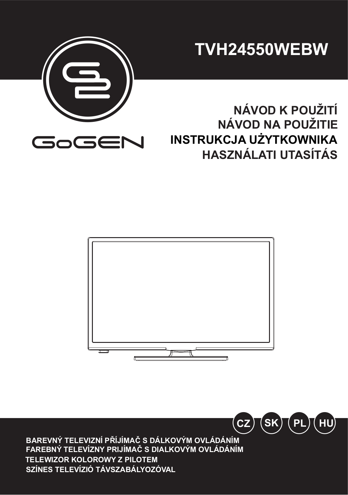 GoGEN TVH 24550 WEBW User Manual