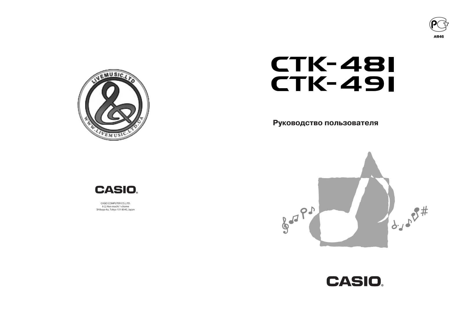 Casio CTK-491 User Manual