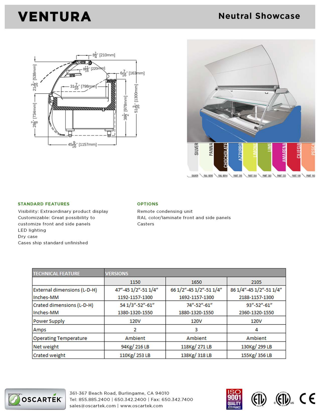 Oscartek VENTURA N1650 User Manual