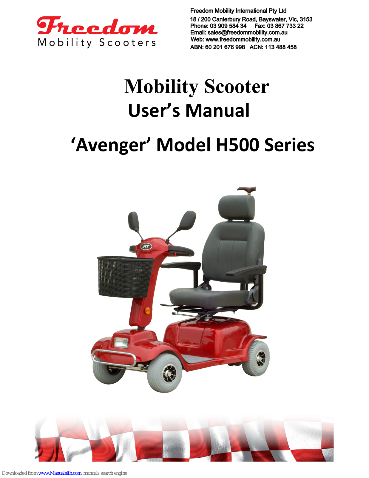 Freedom Avenger H500 Series User Manual