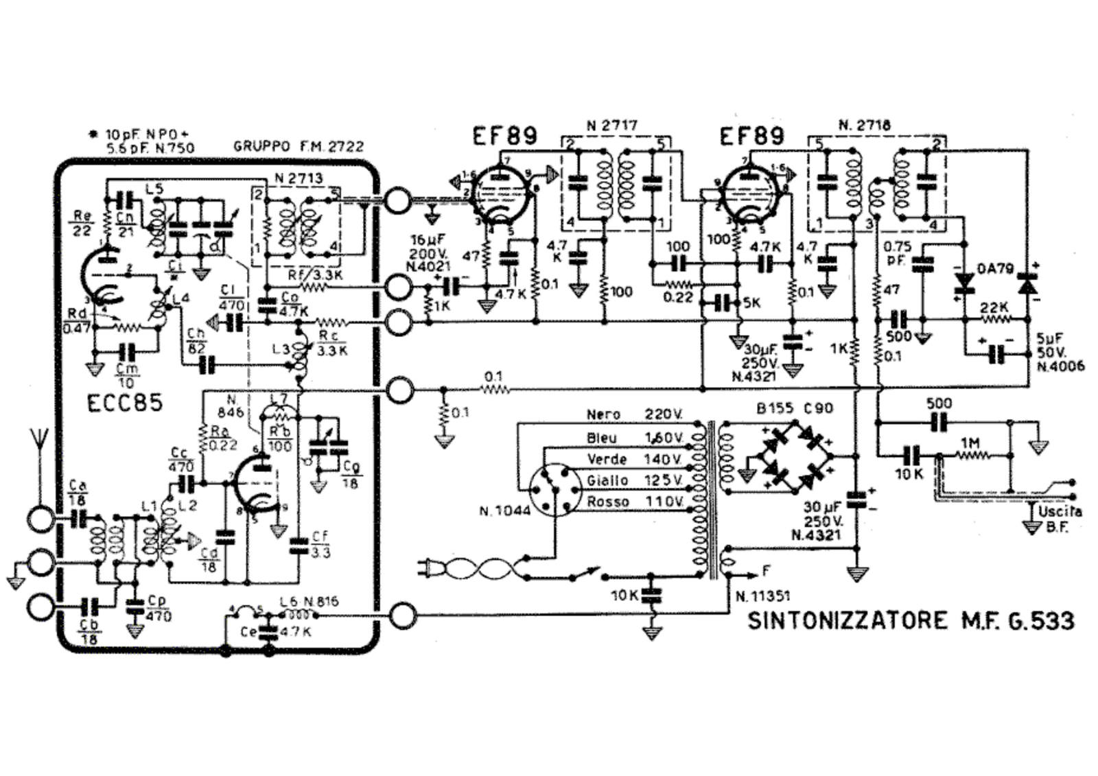 Geloso g533 schematic