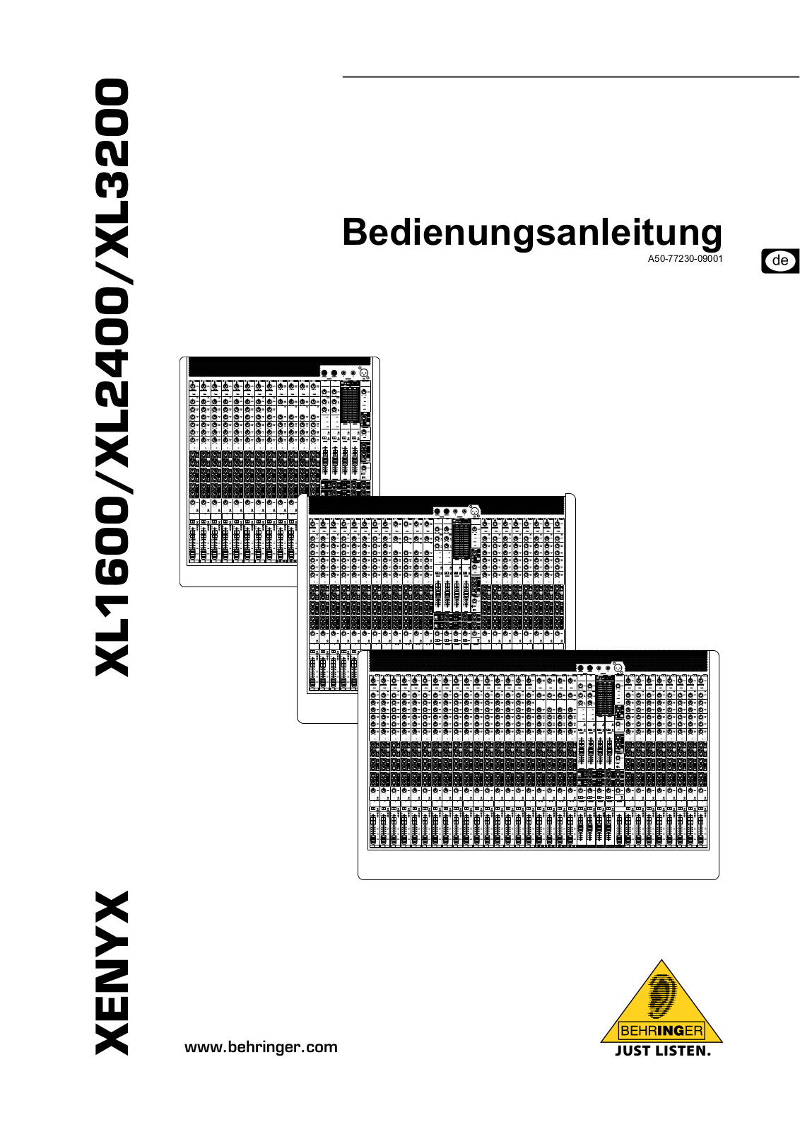 Behringer XL3200, XL1600, XL2400 User Manual