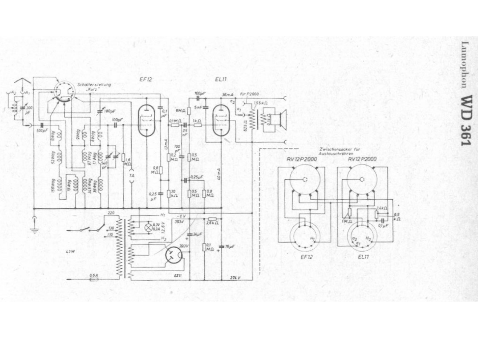 Lumophon wd361 schematic - ManualMachine.com