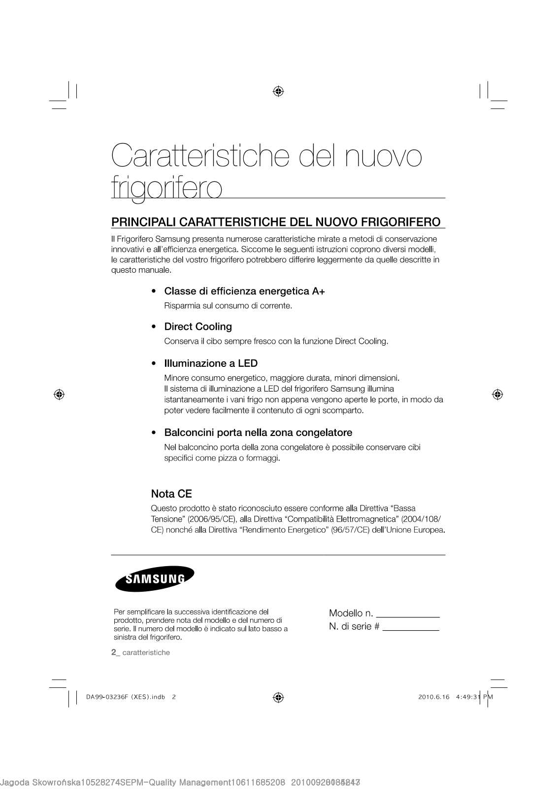 Samsung RL-43THCTS, RL23THCTS, RL39THCTS, RL29THCTS, RL29THCSW QUICK GUIDE