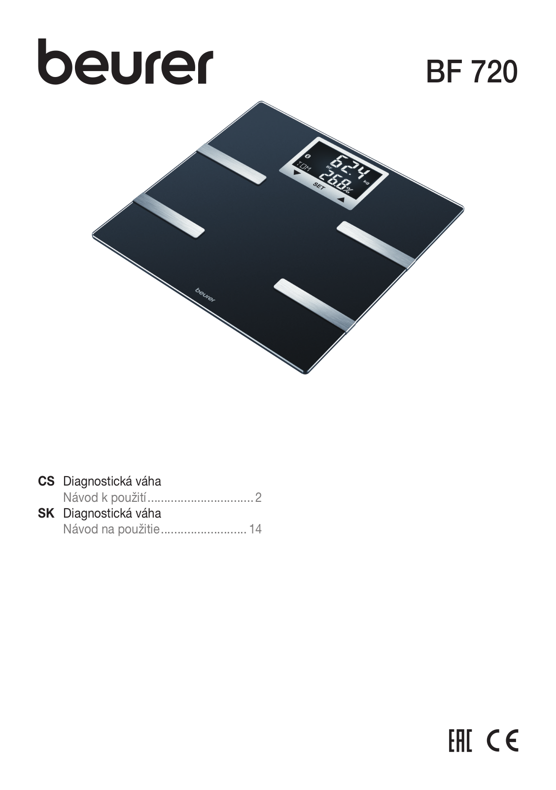 Beurer BF720 User Manual