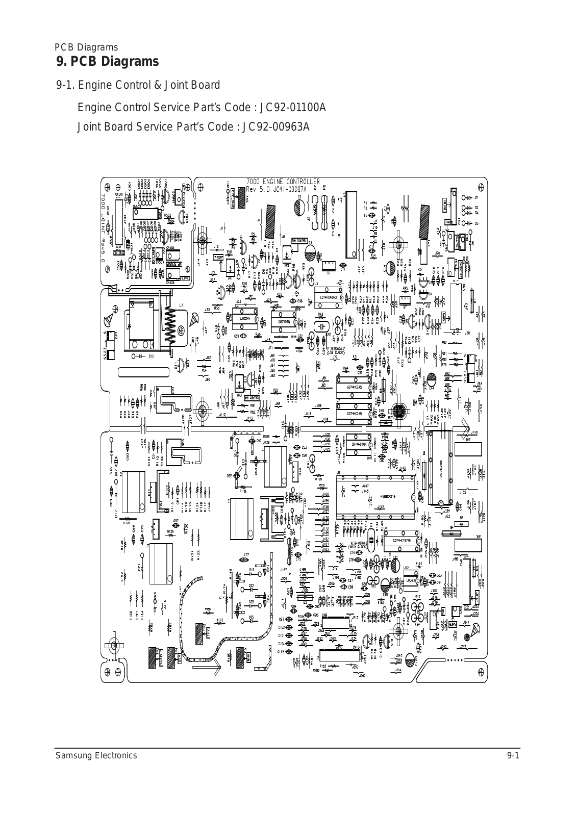 Samsung ML-7050 PCB Diagram