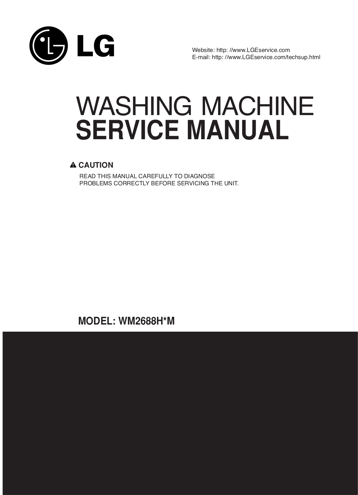 LG WM2688HM, WM2688 Service Manual