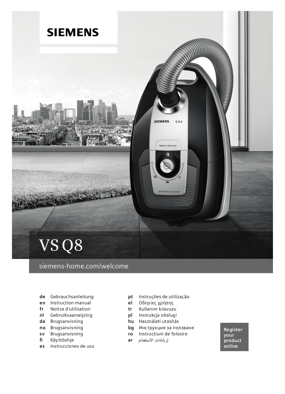 Siemens VSQ8SEN72A User Manual