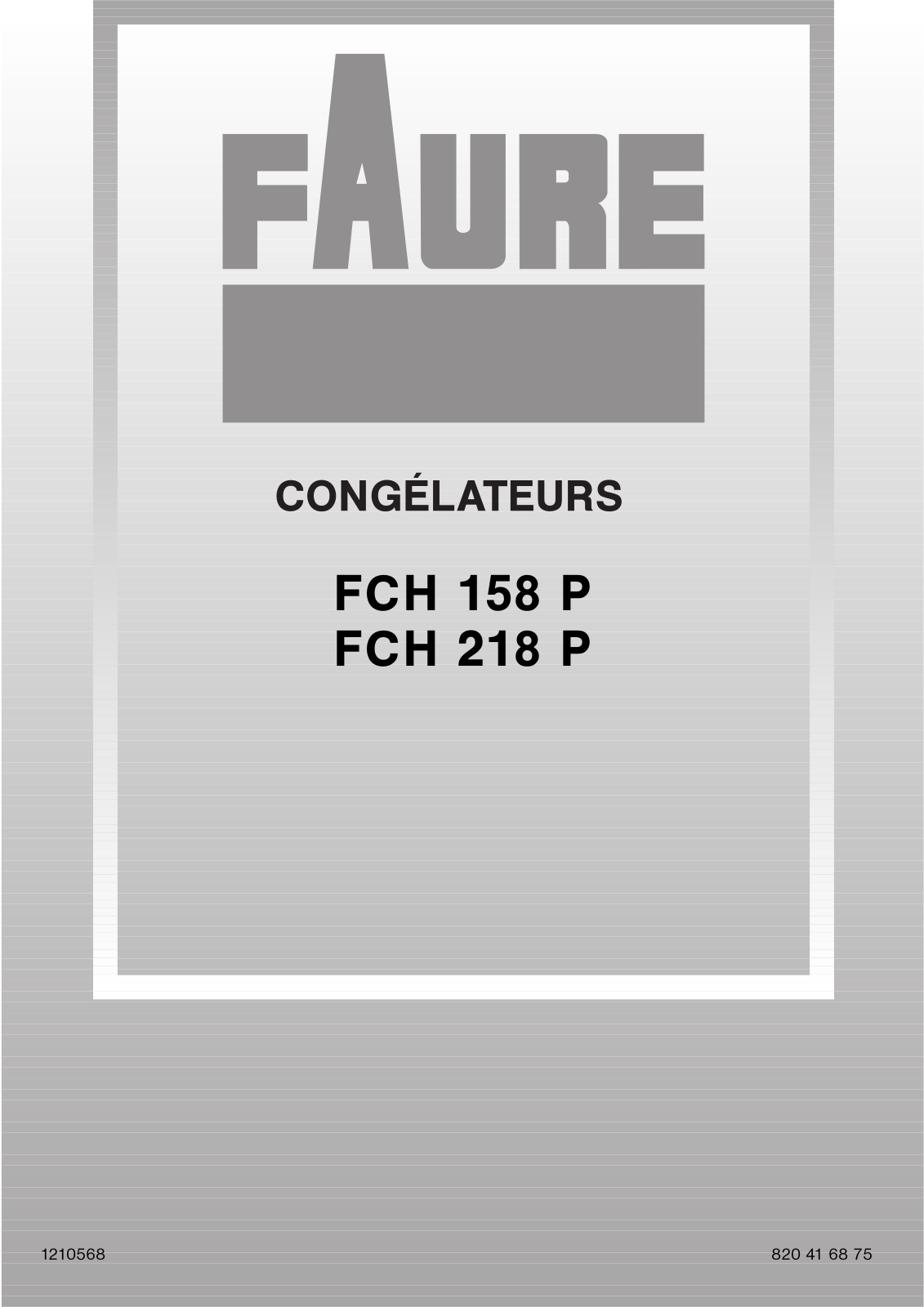 Faure FCH218P User Manual