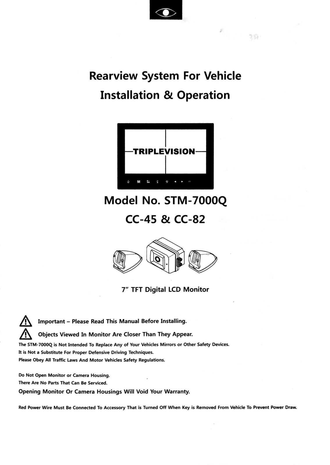 Triplevision STM-7000Q User Manual