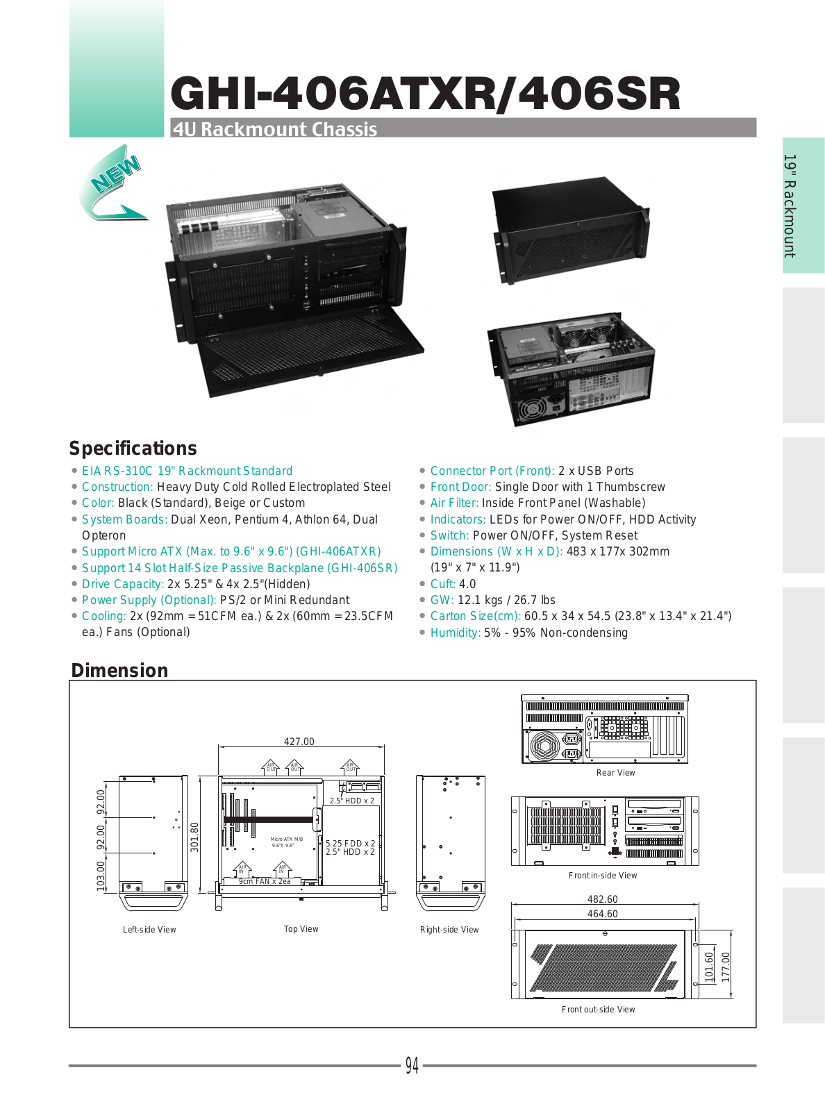 Impulse GHI-406SR User Manual