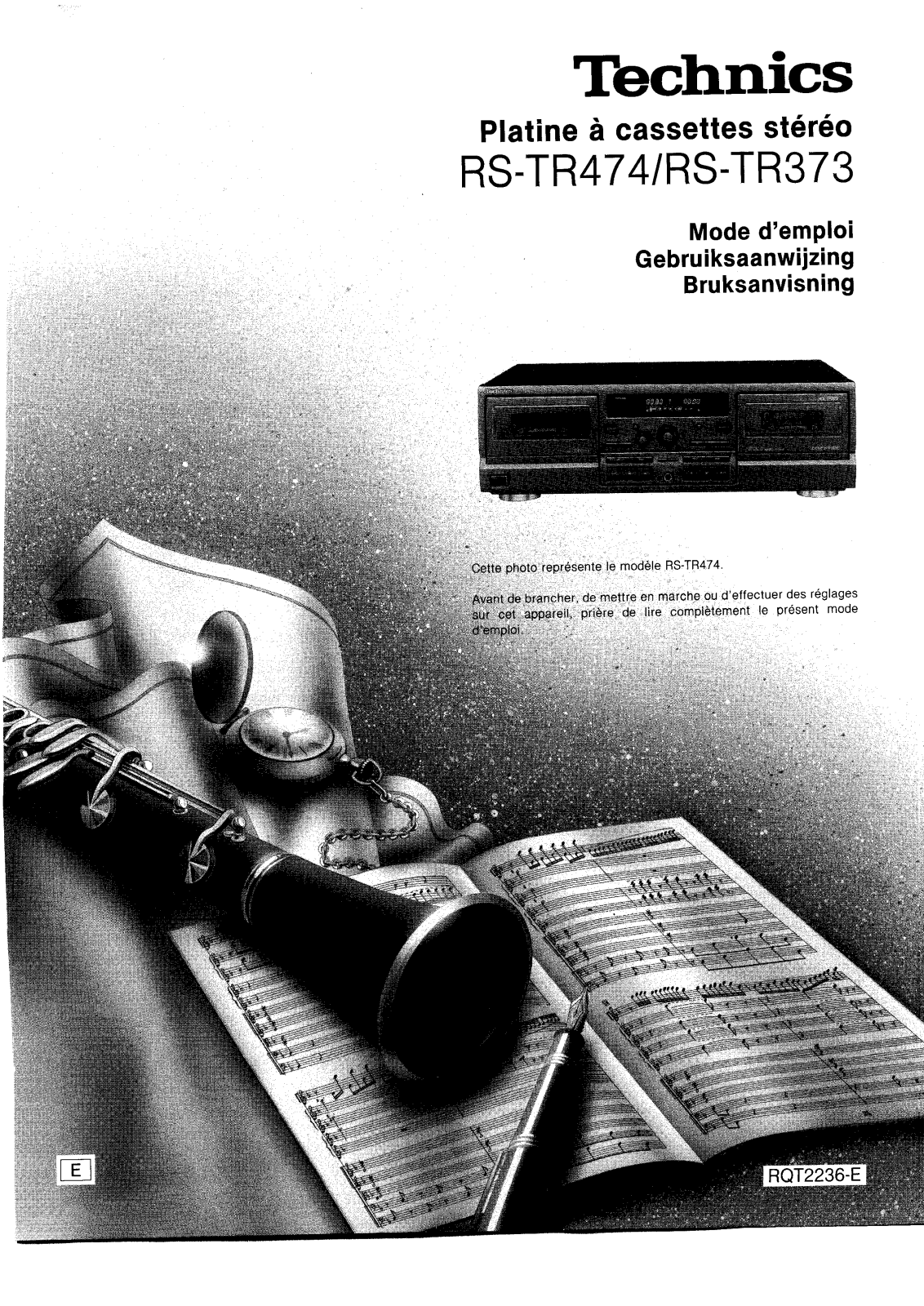 TECHNICS RSTR 373 User Manual