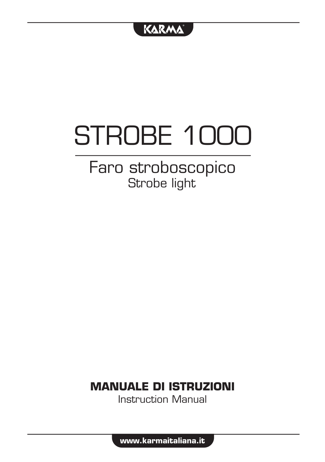 karma STROBE 1000 User guide - ManualMachine.com